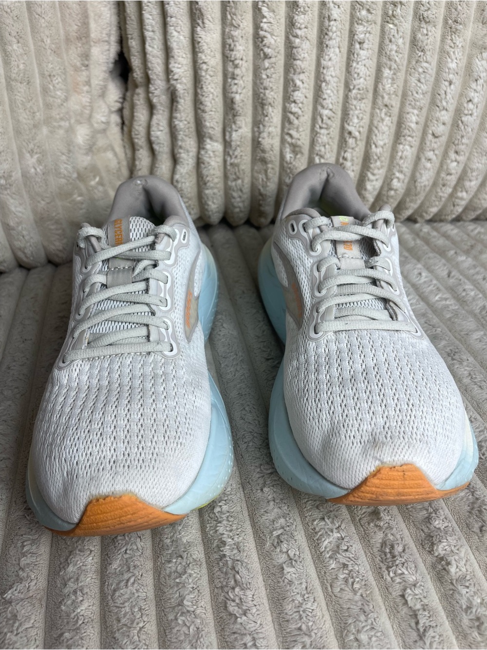 Brooks Glycerin Women’s Size 8.5 Gray Light Blue Plush Running Sneakers - Picture 2 of 10